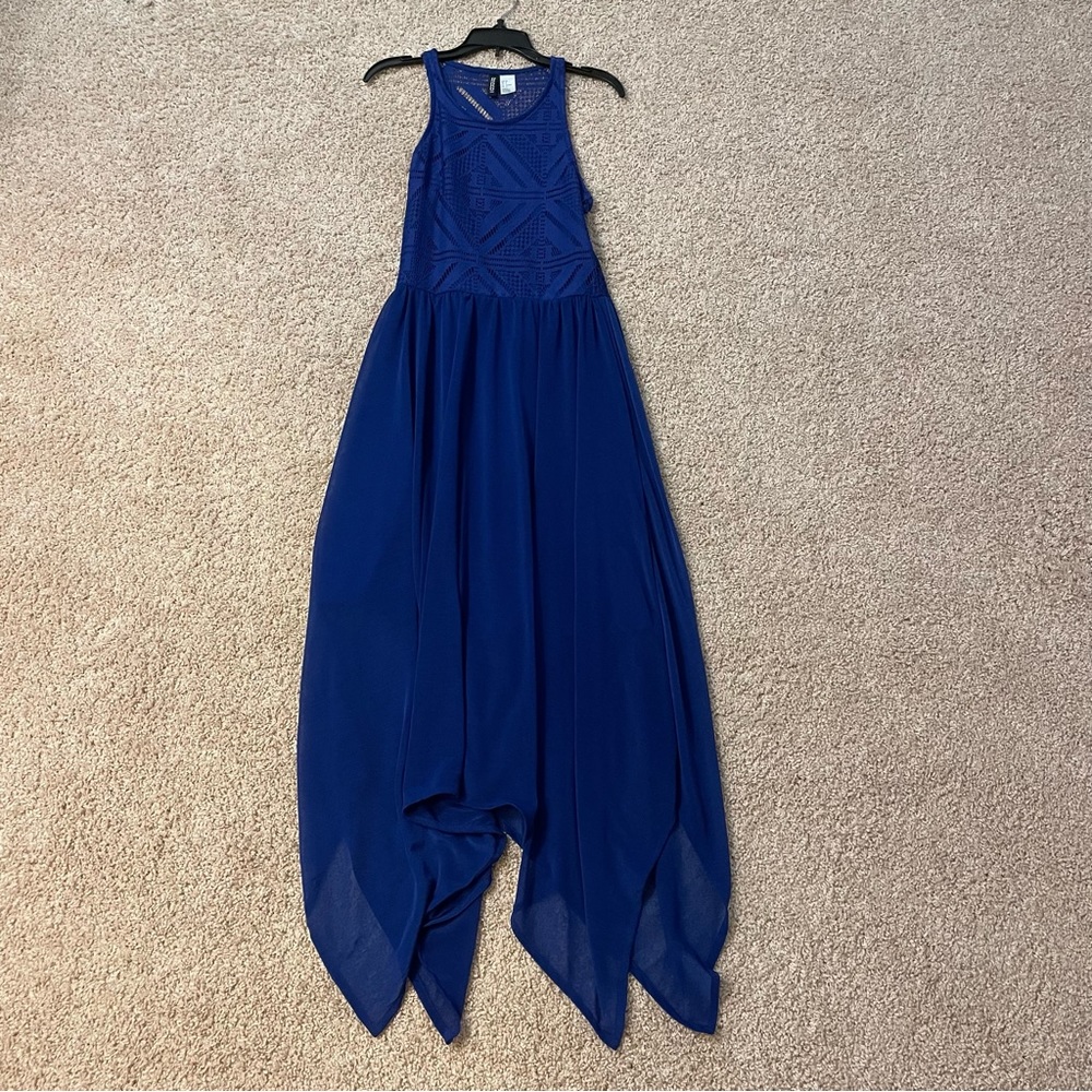 315.‎ Girls H&M Divided Blue Dress (6)
